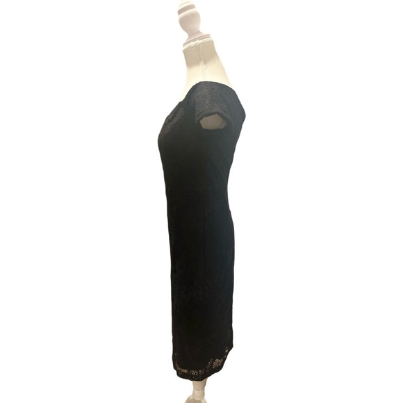 NWT Le Chateau black cocktail dress with lace - size small - Picture 4 of 6